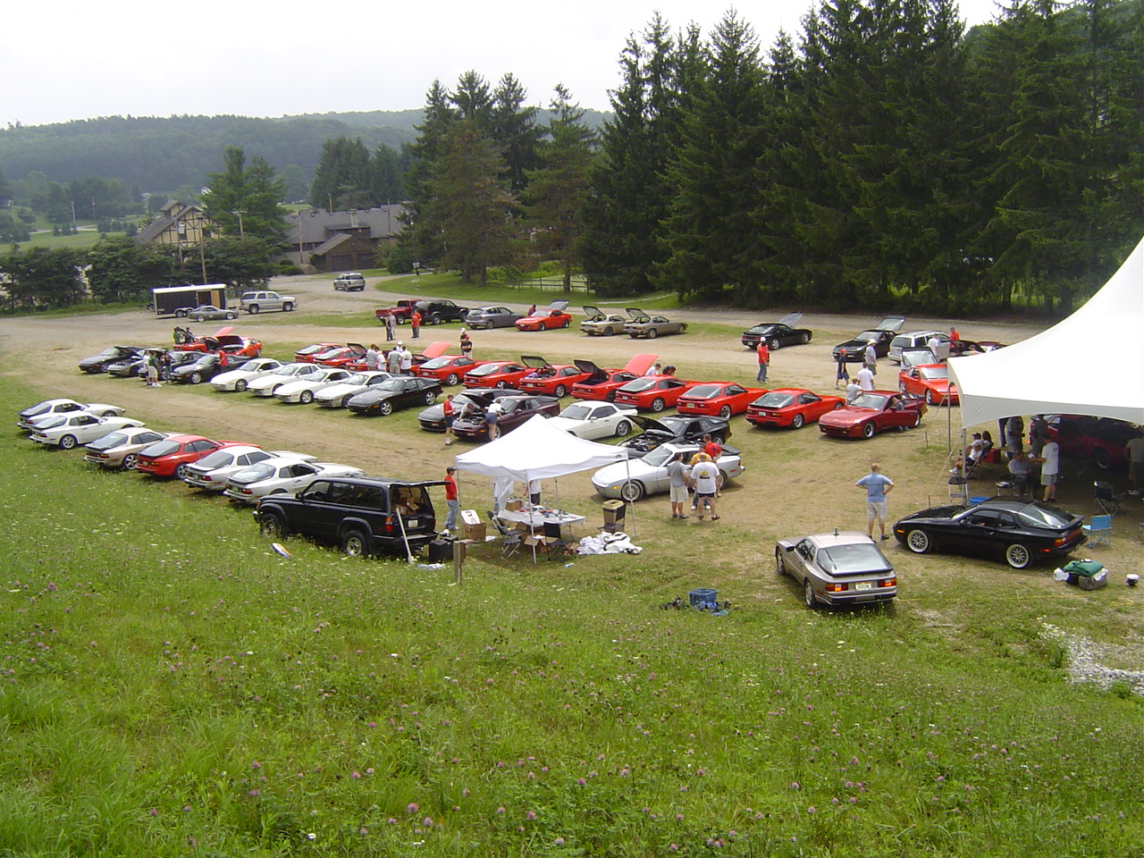 944s parked in an open field
