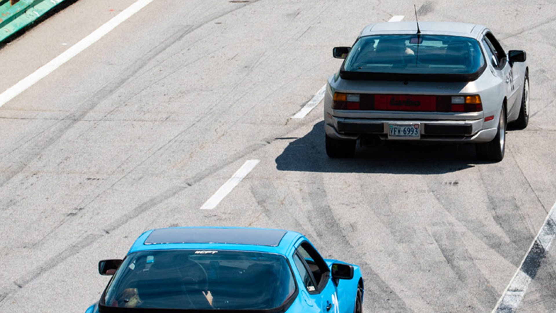 944s on a southern Virginia back road during the Road Rally