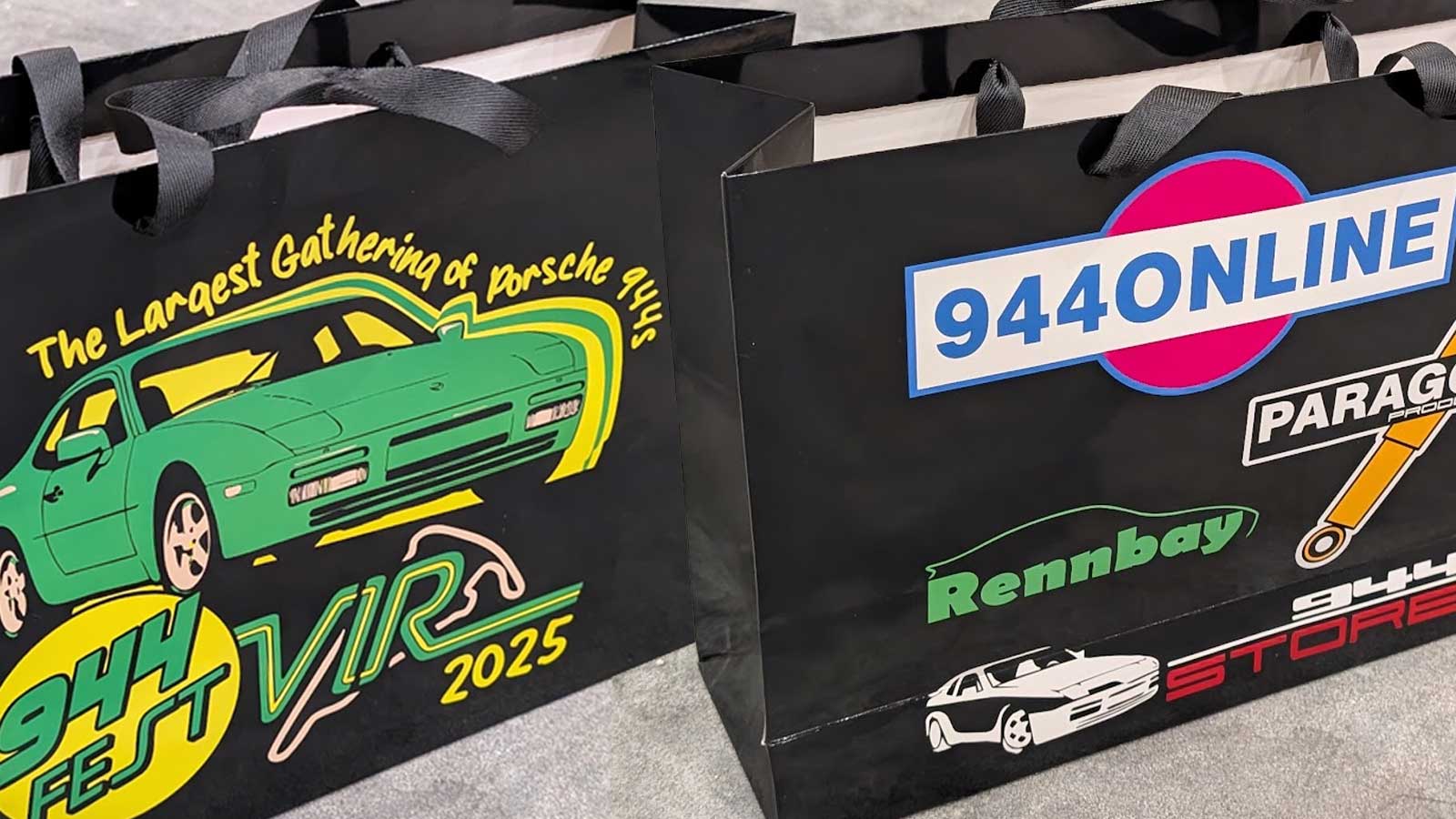944Fest goodie bag with the festival logo on the front