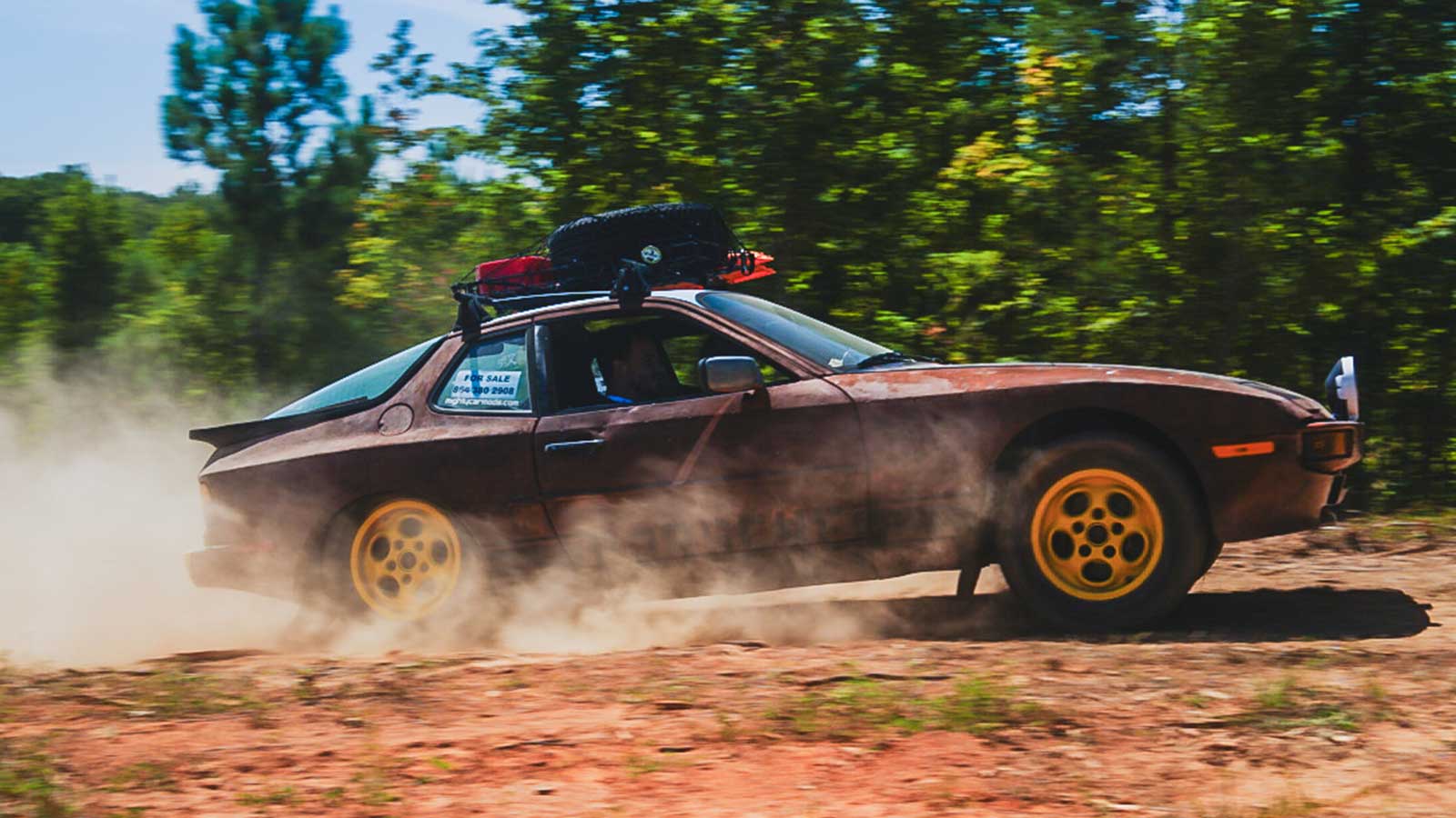 Cars on the Rally Car Playground course at 944Fest